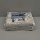 KEIQIAOSUOCAI Greyish Beige Linen Full Blackout Curtains 108 Inch Long 9 FT, Back Tab Track System Thermal Insulated Energy Saving Curtains for Cottage High Ceiling Living Room 50x108, 2 PCs