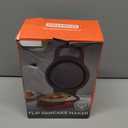 SugarWhisk Flip Pancake Maker Machine, Ceramic Coated Pancake Pan for 6.5 Inch Pancakes, Omelette, Crepe & Quesadilla, Frittata, Double Sided Omelette Pan Nonstick, Red