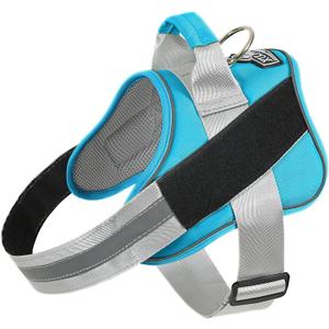 Bolux Dog Harness, No-Pull Reflective Dog Vest, Breathable Adjustable Pet Harness with Handle for Outdoor Walking - No More Pulling, Tugging or Choking (OceanicBlue, Small (Pack of 1))