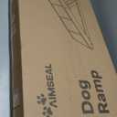 Dog Ramp for Bed - Extra Wide - Excellent Traction, Pet Ramp for Small Large Dogs to Get on Couch Car, Non-Slip Rubber Surface, 17W, Hold up to 200lb, Adjustable, Foldable