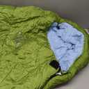 Teton LEEF Lightweight Mummy Sleeping Bag Perfect for Camping, Hiking, and Backpacking; Cold Weather Option, Compression Sack Included (0F Regular, Moss/Sky)
