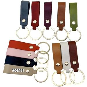 30 Pcs PU Leather Keychain Blanks,Custom Engraving Keychain Bulk Set Multicolor Quality Key Ring Holder, Soft Faux Leather,Party Favors,Customizable DIY Craft Supplies,Office,Gift, 1.2 in Ring (30 Pcs)