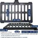 Cast Iron Drain Grate and Frame, Driveway Channel Cover 20x12 in