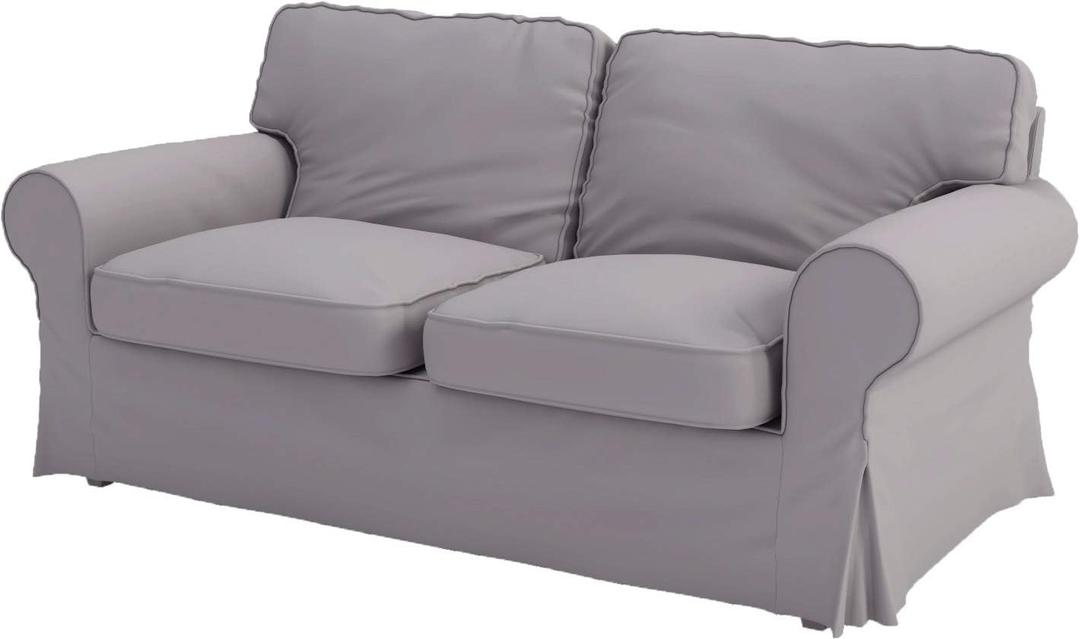 The Heavy Cotton Ektorp Sofa Cover Replacement is Made Compatible for IKEA Ektorp Sofa Loveseat (Light Gray Loveseat)