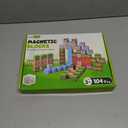 Magnetic Building Blocks 104PCS, STEM Magnet Blocks for Ages 4-8, Montessori Learning Toys for Kids, Sensory Magnetic Cubes for Boys & Girls, Educational Building Set for Birthday