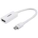 Philips Mini DisplayPort to HDMI Adapter, Unidirectional, Audio and Video, Full HD 1080p, 4K Ultra HD, Slim Compact Portable Design, White Cable, for All Brands, SWV9200F/27 And