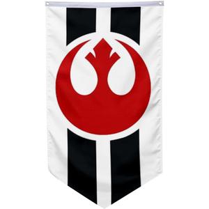 Rebel Alliance Flag Rebel Swallowtail Pennant banner 30x50inch Man Cave (I)