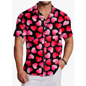 AOBUTE Men St Patricks Day Shirts Easter Hawaiian Shirt Funny Funny Eggs Holiday Top L