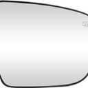 Passenger Right Side Heated Mirror Glass for Nissan Rogue 2014 2015 2016 2017 2018 2019, Murano 2014-2023, Pathfinder 2017-2019, Replace for 963654BA1A
