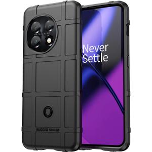 Case for OnePlus 11 Case, One Plus 11 5G PHB110 Case, Military Grade Shockproof Heavy Duty Rugged TPU Cover and Camera Lens Protection Phone Case for OnePlus 11 5G Black