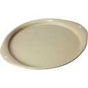 Pizza Pan - 14 Inch Nonstick Pizza Pan for Oven with Widen Handles for Cooking, Baking, and Grilling - Durable, Even Heating, Long-Lasting Kitchen Cookware (1, Golden)