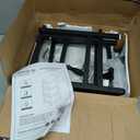 Yoobure 4 Tier Bookshelf - Small Book Shelf Industrial Bookcase, Narrow Book Case Book Storage Organizer for CD/Movie/Book, Bookshelves for Bedroom Office Living Room Black