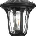 Outdoor Post Lights Fixtures Lamp Post Light Fixture, Pole Lantern Lighting Fixture, Waterproof and Anti-Rust Aluminum Pillar Outside Lighting for Walkway, Patio, Porch, 18'' Medium