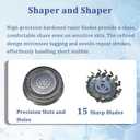 Designed for Angular Series SH71/52 Replacement Blades Compatible with Philips Norelco Series 5000 & 7000 Angular Shavers, 15 Precision Blades, 3-Pack