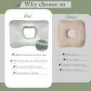 Ear Piercing Pillow for Side Sleepers with Ear-Shaped Hole for Ear Pain, Reversible Satin & Cotton Washable and Adjustable Ergonomic Ear Guard Protector for Side Sleeping