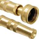 Twinkle Star Heavy-Duty Brass Adjustable Twist Hose Nozzle, 2 Pack, TWIS3432