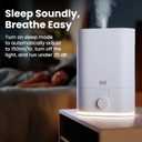 Everlasting Comfort 6L Humidifier Large Room, High Mist Output 60 HR Runtime Ultrasonic Top Fill Humidifiers for Bedroom, Easy to Use & Clean for Home, Baby Humidifier, Plants, Congestion, Indoor