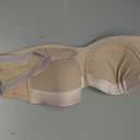 Women's Push up Strapless Bra for Large Breasts with Clear Straps, Never Move On Party Cup B/C/D/DD/DDD/G Size 36D