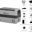 Alpicool T50 Dual Temperature Control 12 Volt Refrigerator 53 Quart Portable Car Fridge Freezer (-4F~68F) for Truck, RV, Boat, Camping and Travel