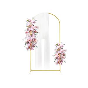 Putros Metal Arch Backdrop Stand 7.2FT Gold Wedding Balloon Arched Backdrop Stand Square Arch Frame for Birthday Party Bridal Baby Shower Ceremony Decoration