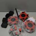 Upgraded Furniture Dolly Movers 5 Wheel Heavy Duty 3000LBS Capacity Carbon Steel Panel 360 Rotating Casters Furniture Slider for Sofa Refrigerator Piano (Red, 6in)