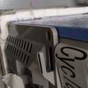 Refrigerator with Freezer 3.5 Cu.Ft with 7 Level Adjustable Thermostat Control 2 Door Energy Saving Top-Freezer Compact Refrigerator Blue 