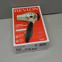 REVLON 1875W Compact Folding Handle Hair Dryer | Great for Travel (Gold/Black)