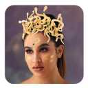 BARTOSI Medusa Headband Gold Snake Headbands Halloween Costume Headwear Hair Accessories for Women