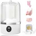 Portable Ultrasonic Mini Washing Machine 2026 New Rechargeable Travel Laundry Solution for Underwear, Compact Design for Apartments, Dorms, RVs, and Camping (White)