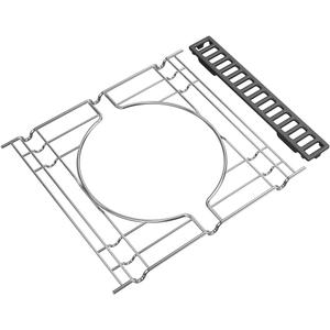 SafBbcue Crafted Genesis Frame Kit 7677 for Weber Genesis II 300 II 600 Series Genesis II 400 and Genesis II LX 400 Series, for Weber Smokerfire EX4 EX6 Pellet Grill,19.2" Silver