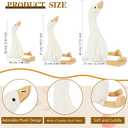 3 Pack 15.7 Inch 19.7 Inch 23.6 Inch Soft Swan Stuffed Animal Toy Smooth Plush Goose Toy Long Goose Neck Swan Hugging Pillow Goose for Party Gifts, 3 Sizes