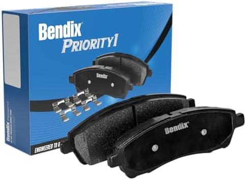 Bendix Priority1 CFC1421 Ceramic Front Brake Pads for Select Models Buick Allure, Cascada, LaCrosse, Regal, Cadillac ELR, Chevrolet Equinox, Impala, Malibu, Malibu Limited, GMC Terrain, Saab 9-5