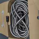 BIONIC STEEL 100 Ft Metal Garden Hose with Sprayer Nozzle, Non Kinking Designed Stainless Steel Heavy Duty Water Hose 100 Ft x 5/8 in. Flexible NON Expandable for Uninterrupted Water Flow, 500 PSI