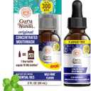 GuruNanda Concentrated Mouthwash (2 fl oz), Supports 300 Rinses, Aids in Fresh Breath, Fluoride-Free, Mint Mouthwash with Natural Essential Oils