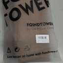 Foindtower Set of 2 Decorative Linen Check Throw Pillow Covers Neutral Farmhouse Vintage Cushion Covers Modern Boho Home Decor for Sofa Chair Couch Bedroom Living Room,2424 Inch,Brown Hazel