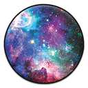 Cell Phone Stand Foldable Expanding Phone Sockets Finger Grip Holder for Smartphone and Tablets - Nebula Galaxy