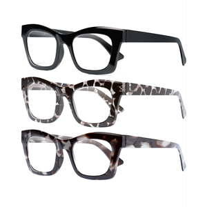CCVOO Stylish Reading Glasses for Women, Eyeglasses, Blue Light Readers for Women, Computer Eye Glasses, Cheaters, +2.50