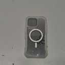 seacosmo for iPhone 16 Pro Max Case for Women, Full Body with Built-in Privacy Screen and Camera Lens Protector, Anti-Yellowing, Compatible with MagSafe, Shockproof Cute Girl Case, 6.9", Clear Glitter