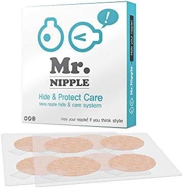 Mr. Nipple Hide & Protect Care (Mens' Nipple Hide & Care System) / 50 Pair (100 Pieces) Nipple Cover for Men