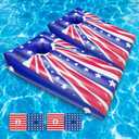 Fisca Pool Cornhole Game Inflatable Floating Bean Bag Toss Game Toy, Summer Pool Party Toys for Kids Teens Adults and Family, Including 8 Floating Bean Bags (2 Pack)