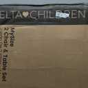 Delta Children MySize Kids Wood Table and Chair Set (2 Chairs Included) - Ideal for Arts & Crafts, Snack Time, Homework & More - Greenguard Gold Certified, Dark Chocolate, 3 Piece Set