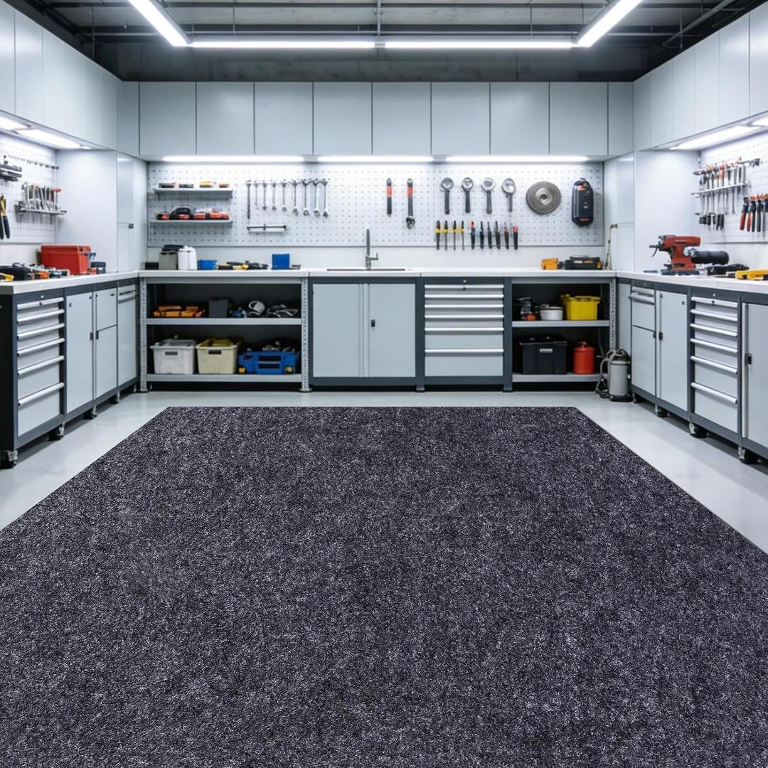 Garage Floor Mat 8.8'x22',Oil Spill Mat,Non-Slip Waterproof Garage Floor