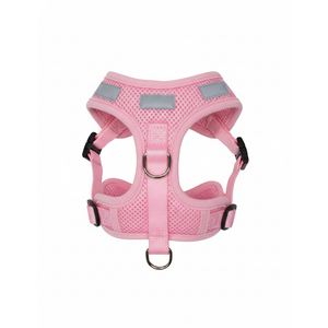 EcoBark Small Dog Harness - Step in Reflective Soft Luxury Mesh Ultra Padded Harness for Puppies, Toy Breeds, and Small Dogs - Comfortable & Secure Halter - Adjustable Pet Vest Wrap (Small, Pink) (Small- 7 to 10 lbs - Chest Up to 14 in (Pack of 1))