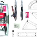 Maped Study Geometry 10 Piece Set - Advanced Student Kit - Precision Tools - Durable & Ergonomic Design - Enhances Creativity - Quality Materials