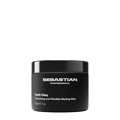 Sebastian Professional Styling Craft Clay | Remoldable Texturizing Hair Styling Clay for Natural Hold | 1.7 oz 