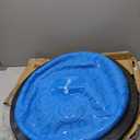 Ativafit Balance Ball Half Exercise Ball Balance Trainer Inflatable Yoga Ball for Home Gym Workouts Core Strength Fitness Half Ball with Resistance Bands, Pump, Support to 660 lbs (Light Blue)