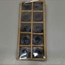 Black Spell Candle Holders 10 PCS, KSWING 1/2 Inch Diameter Ceramic Chime Ritual Candlestick Holders, Great for Casting Meditation Rituals Prayer Birthdays Altar Vigil Wiccan Supplies