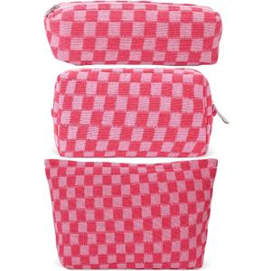 LYDZTION Makeup Bag Cosmetic Bag for Women,1Pcs Large Capacity Makeup Bags and 1Pcs Pencil Case Makeup Brushes Storage Bag Travel Toiletry Bag Organizer