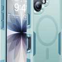 Magnetic for iPhone 17 Case Military-Grade Dual-Layer Shockproof, Heavy Duty Rugged Protection Phone Case [Fit for MagSafe] Anti-Fingerprint Anti-Scratch for iPhone17 Cover 6.3", Mintgreen