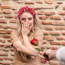 3 x 2 Pack Valentine's Day Headband for Women Pearl Rhinestone Crystal Jeweled Embellished Ladies Wide Top Knot Pink Red Makeup Hair Hoop Accessory Holiday Party Costume Decor Prezzie